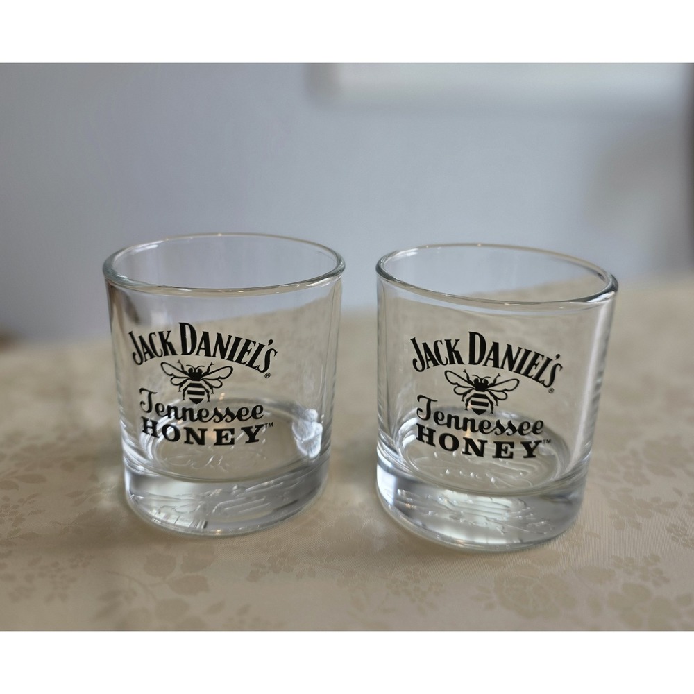Set Of 2 Jack Daniels Tennessee Honey Rocks Lowball Glasses
